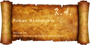 Kokas Alexandra névjegykártya